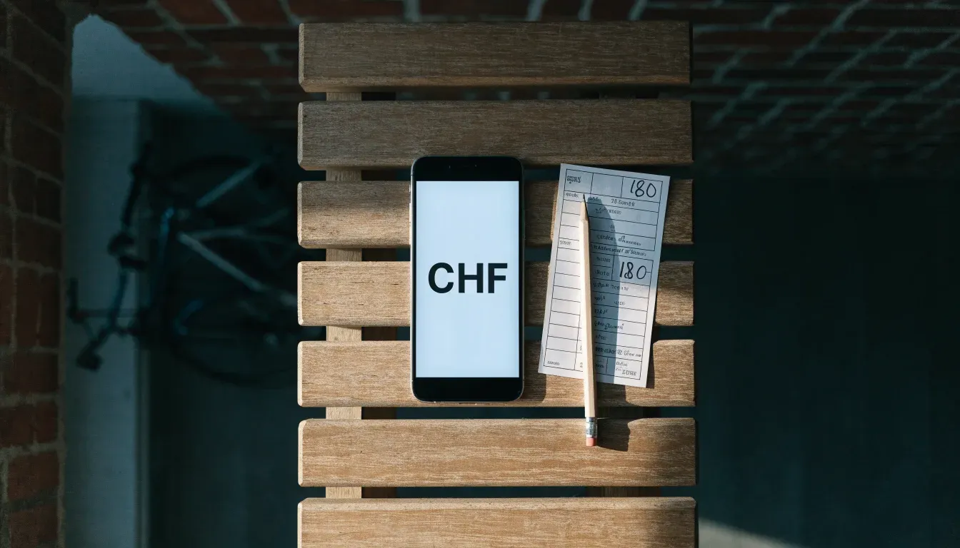 Eine Holzbank steht vor dem Eingang einer Turnhalle am frühen Morgen, daneben lehnen zwei Fahrräder an einer Backsteinwand.