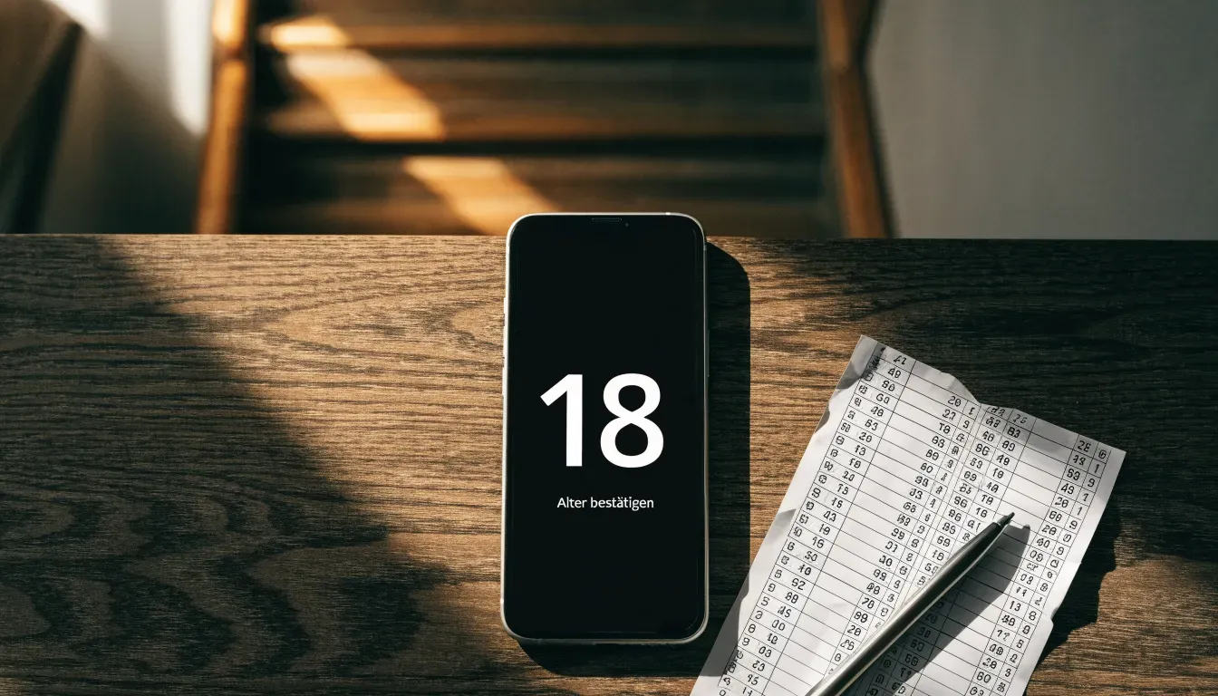 Ein Treppenhaus mit Holzgeländer, von oben fotografiert, die Stufen winden sich nach unten.